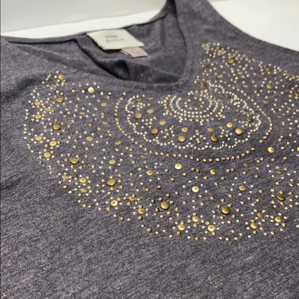 Knox Rose Embellished Tank Top Grey - Picture 6 of 9